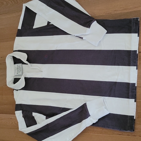Rowing Blazers Other - Men's Rowing Blazers heavyweight rugby football jersey gray white stripe large